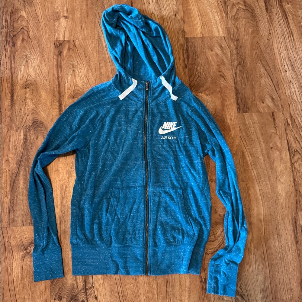 Nike Blue Zip-Up Hoodie Jacket
